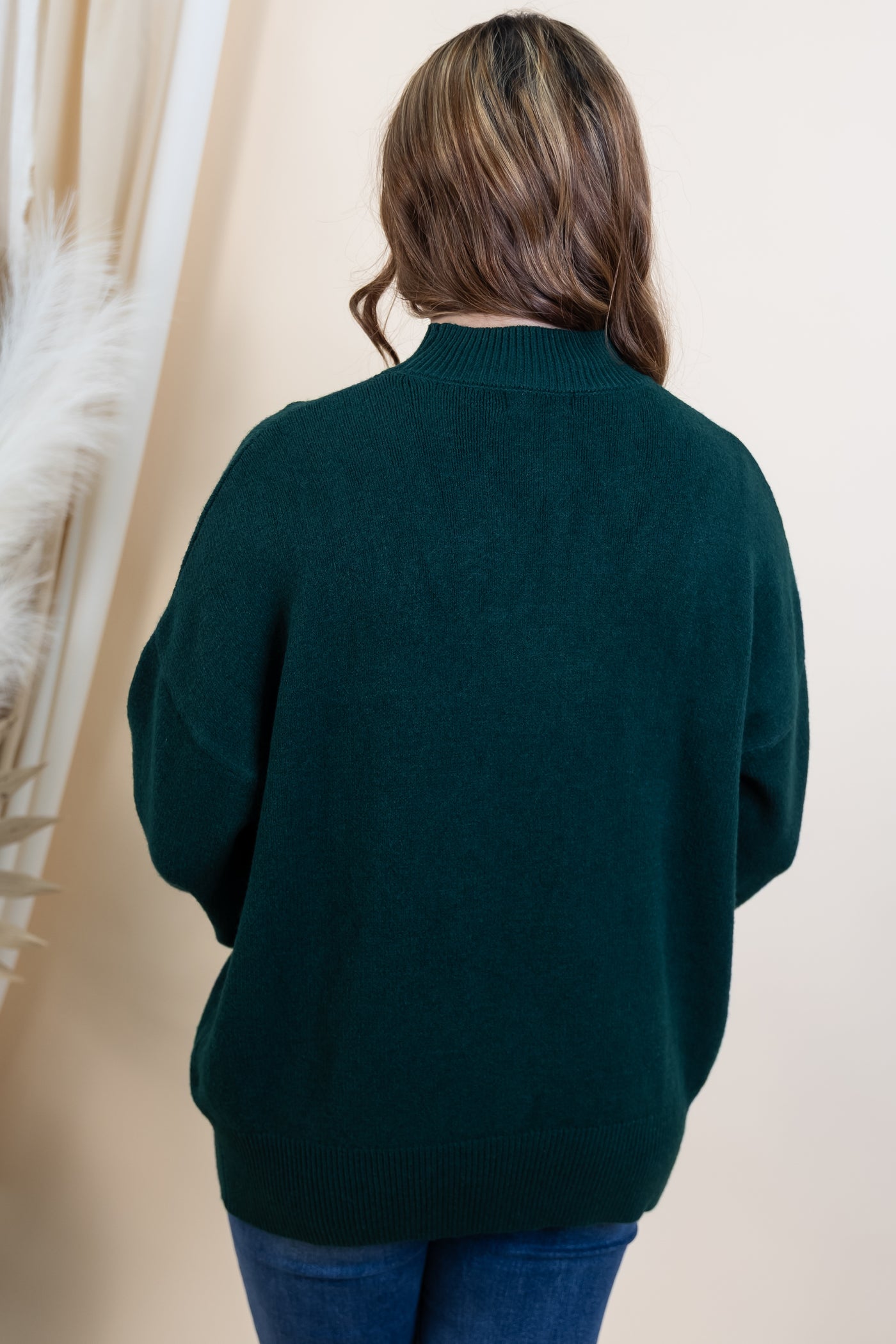 "Warm Embraces" Sweater (Hunter Green)