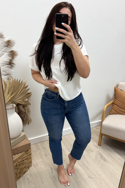 Glenda Slim Straight Jeans