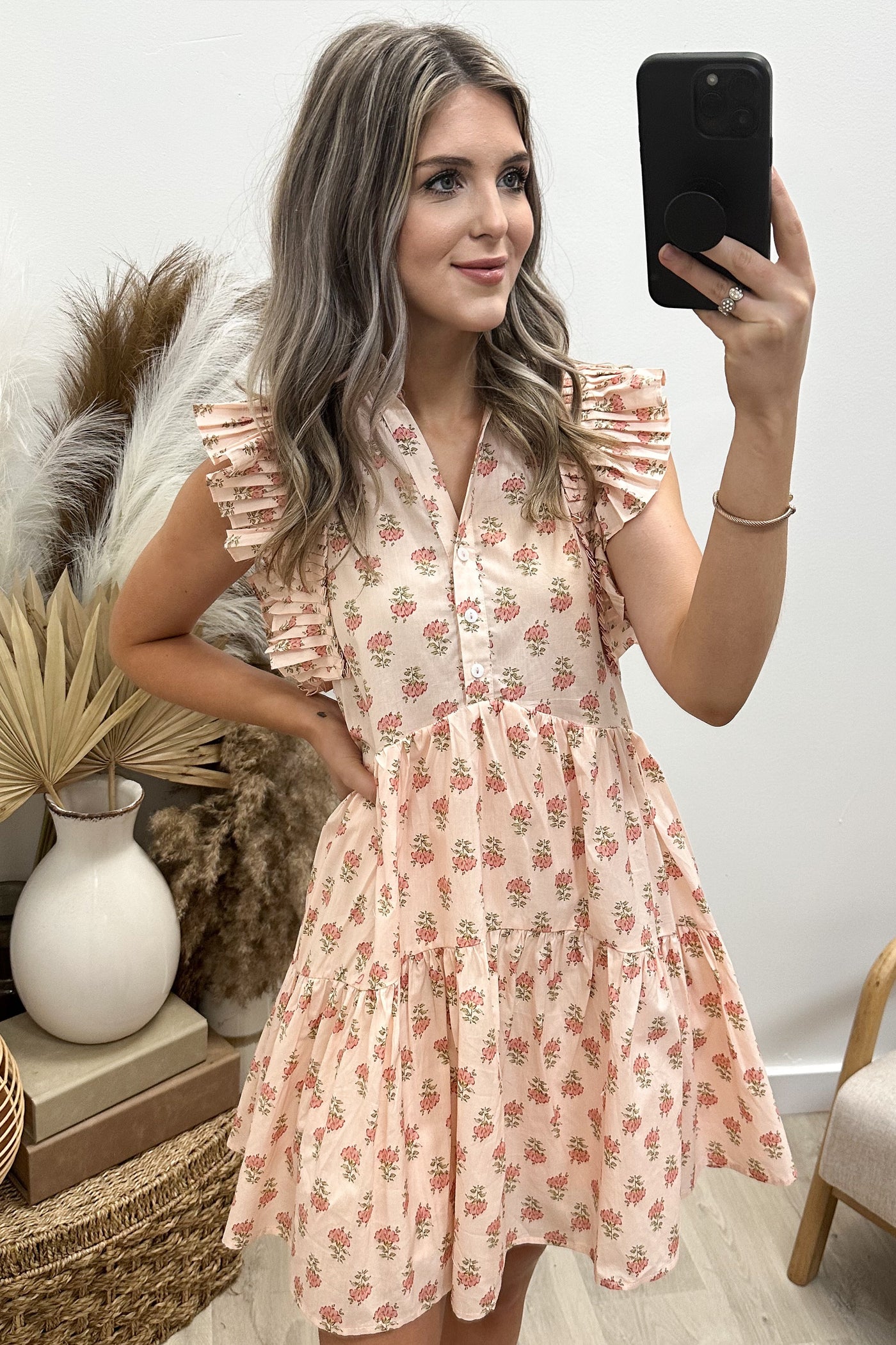 "Fresh Pick" Dress (Peach)
