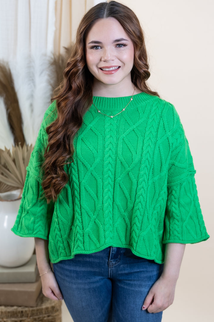 "In The Details" Sweater (Green)