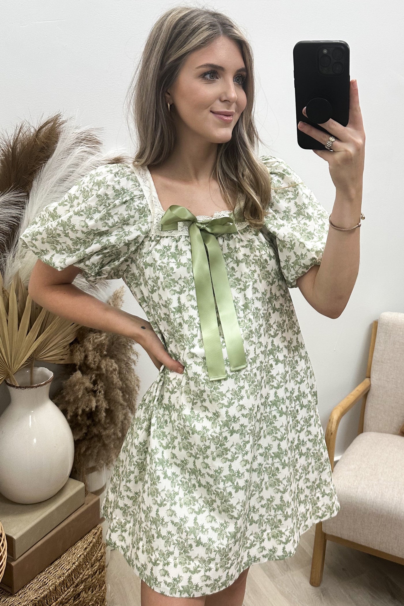 "Leave It To Fate" Dress (Olive)