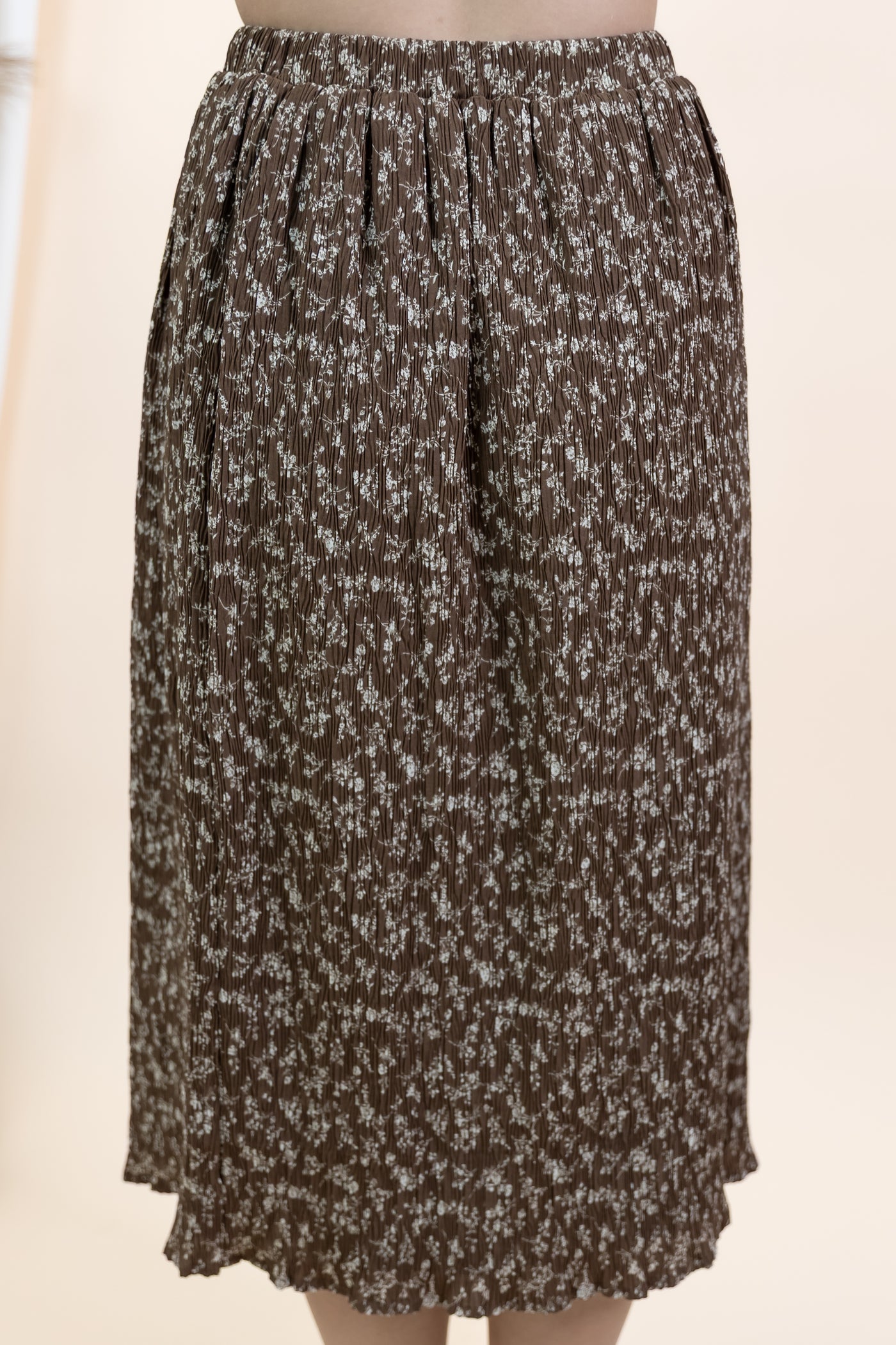 "As You Wish" Skirt (Espresso/Cream)