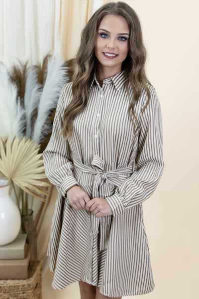 "The Better Way" Dress (Taupe)