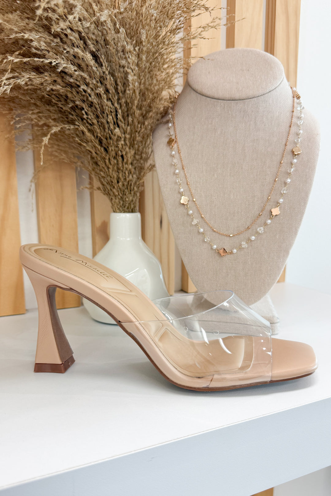 Tatum Heels (Clear)