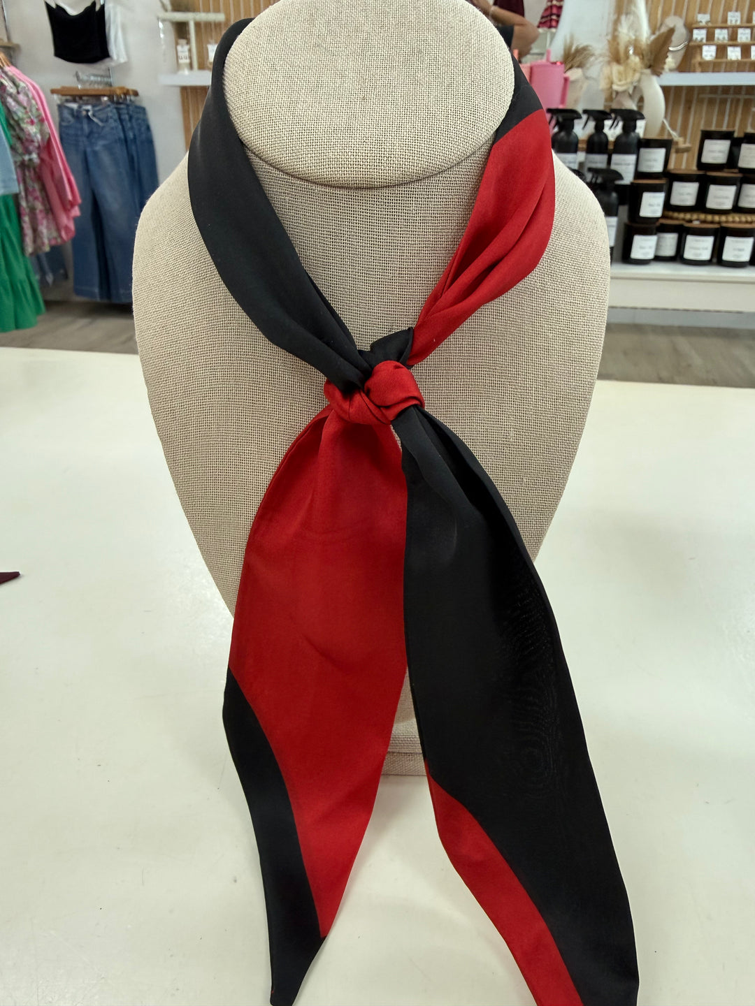 Skinny Scarf (Red /Black)