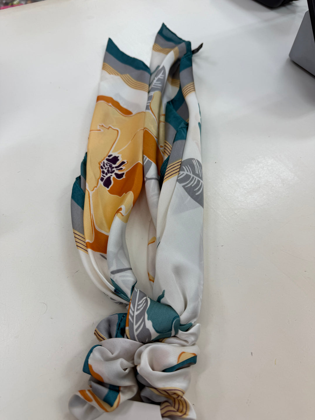 Scrunchie Scarf (Teal Garden)