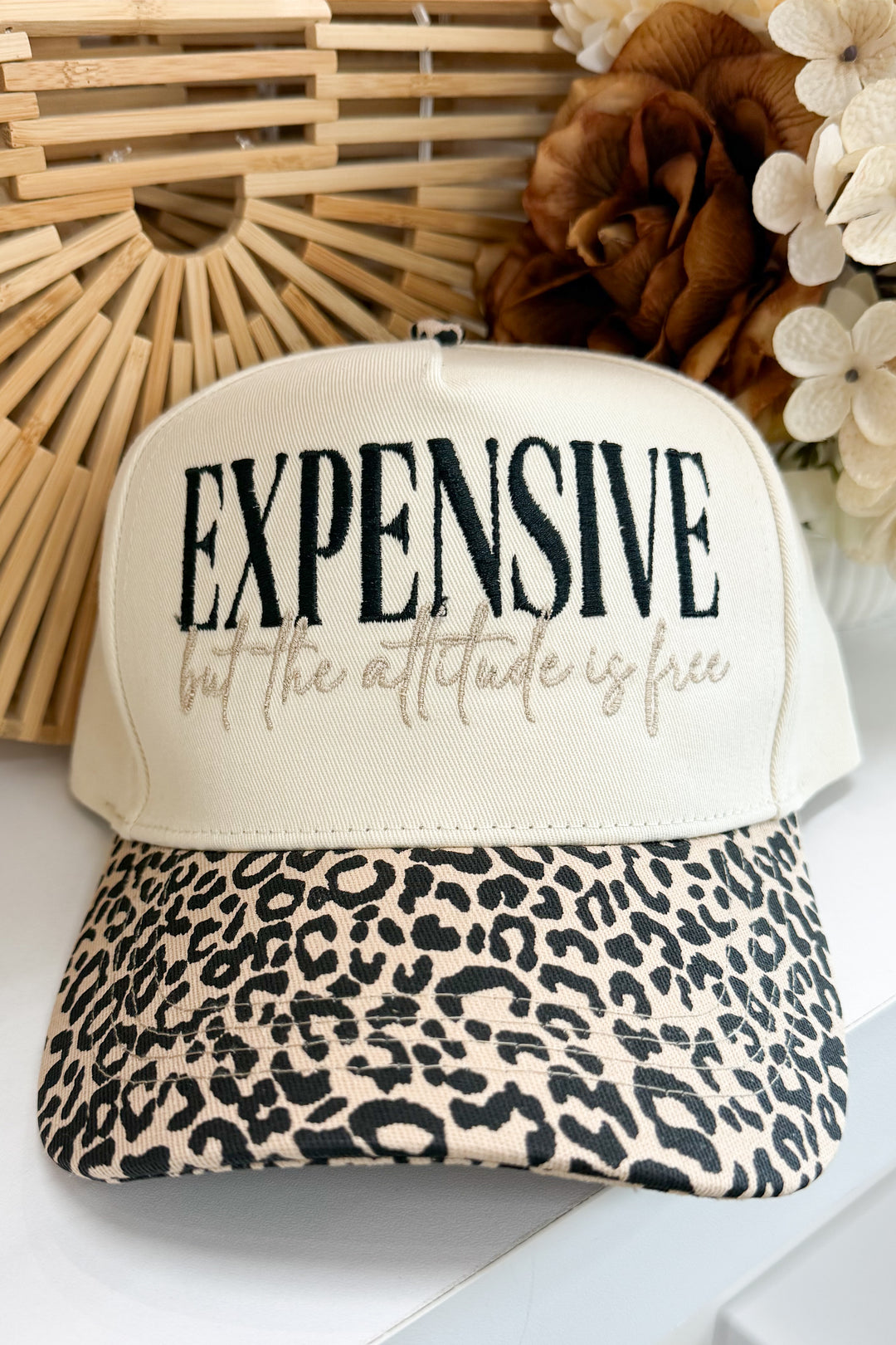Attitude Is Free Trucker Hat (Leopard)