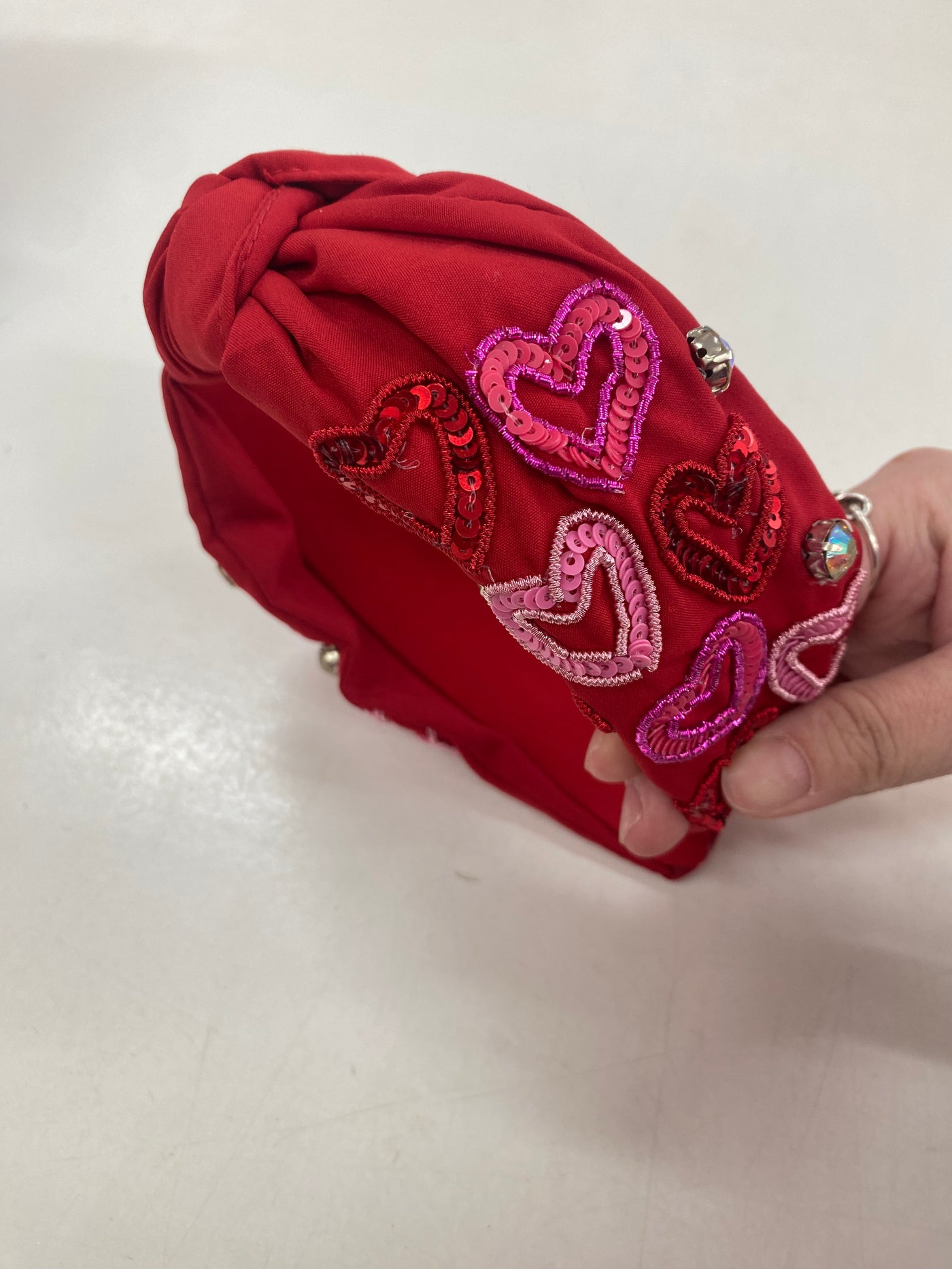 Ruby Sequined Headband (Red)