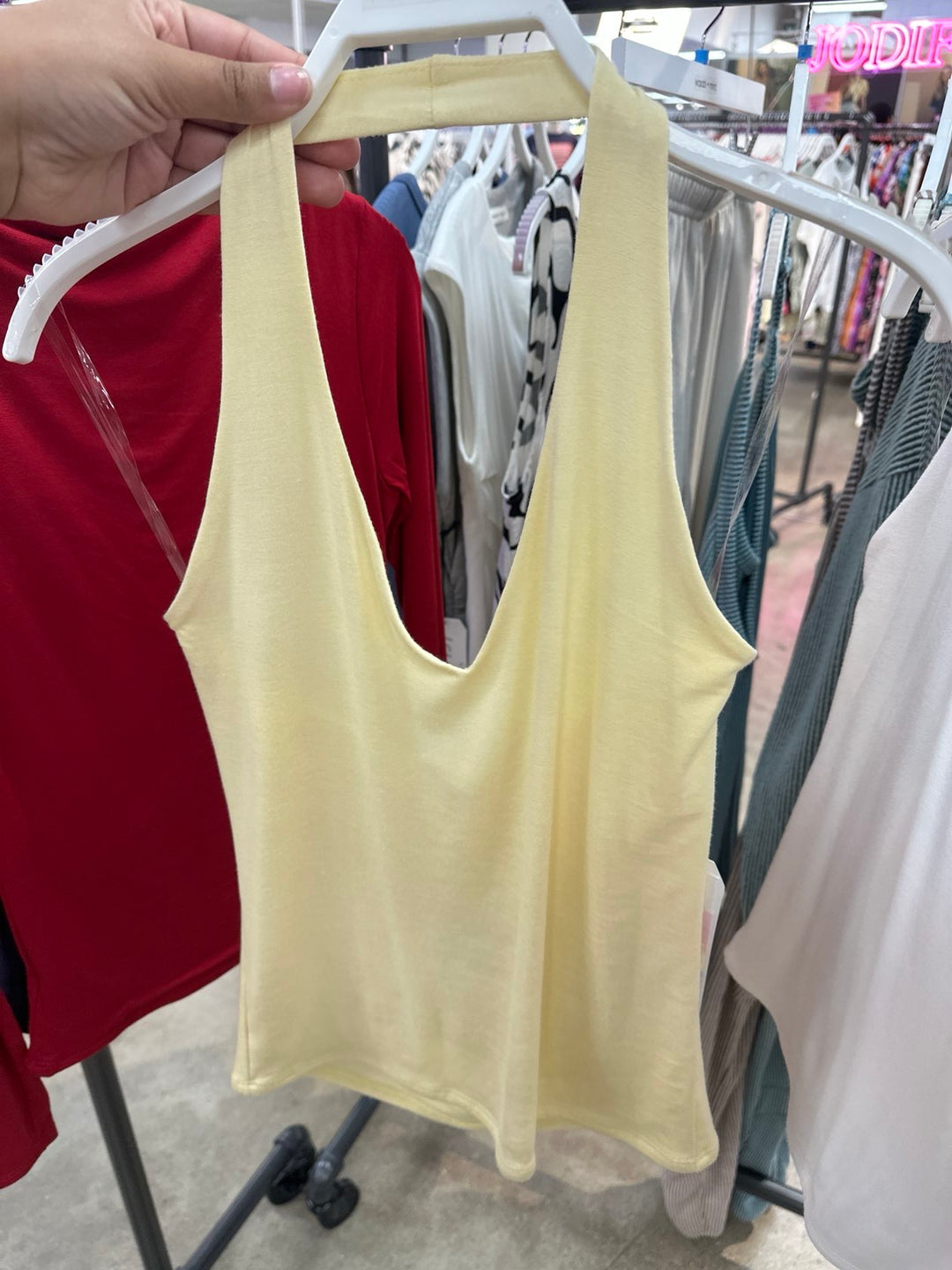 "Core Collection" Halter Top (Light Yellow)