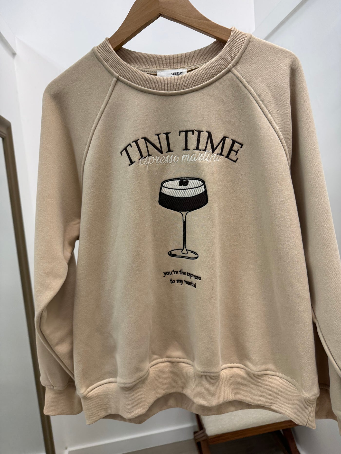 "Tini Time" Sweatshirt (Taupe)