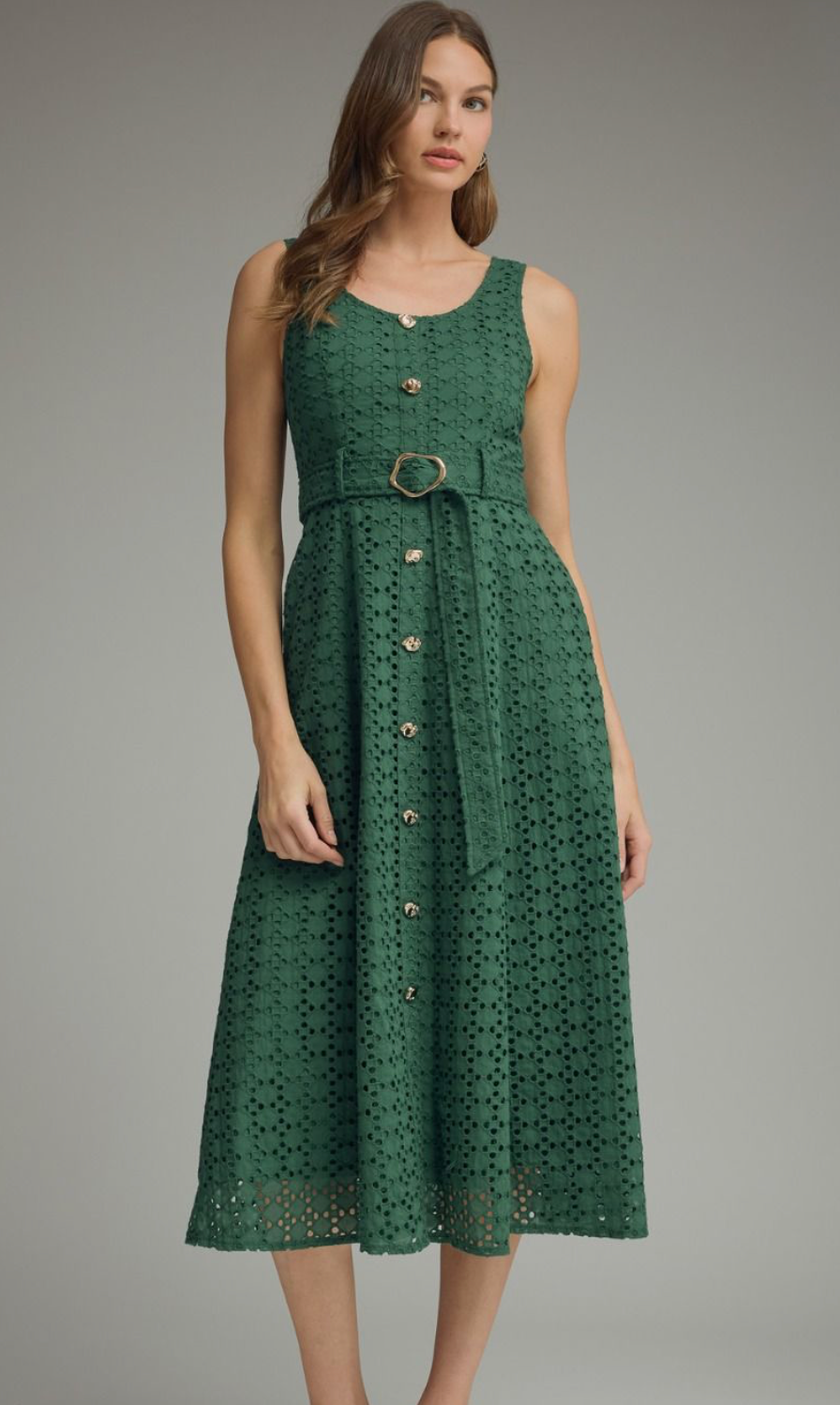 "Sweet Enchantment" Dress (Hunter Green)