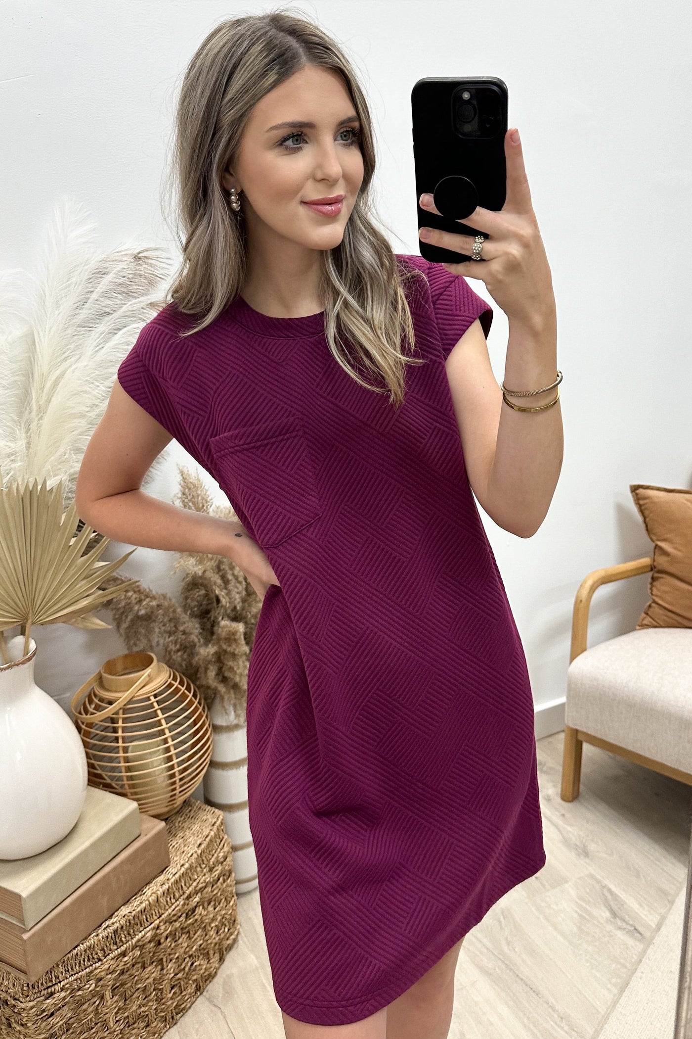 "All You Need" Dress (Plum) - Happily Ever Aften