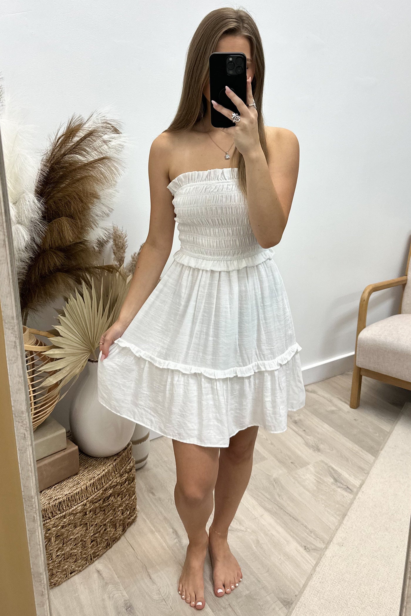 "Angelic Aura" Dress (Off White) - Happily Ever Aften