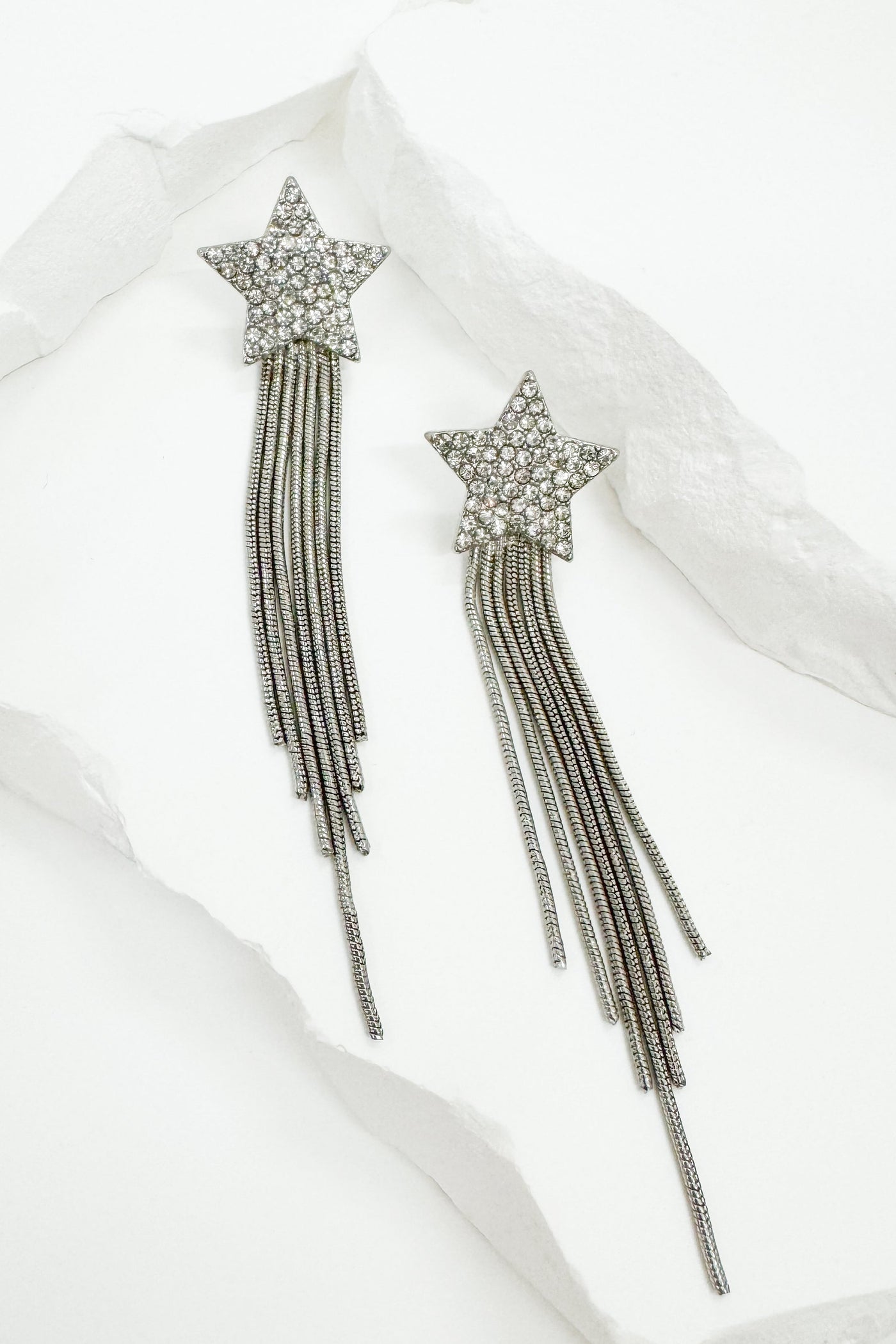 Astra Earrings (Silver) - Happily Ever Aften