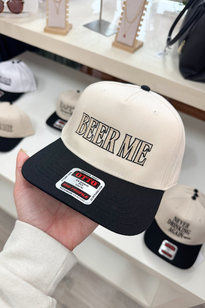 Beer Me Trucker Hat (Black) - Happily Ever Aften