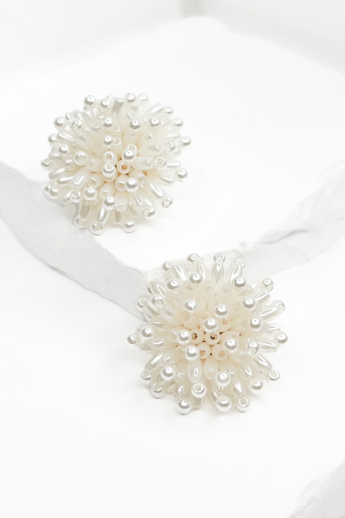 Brynn Earrings (Gold/ Cream) - Happily Ever Aften