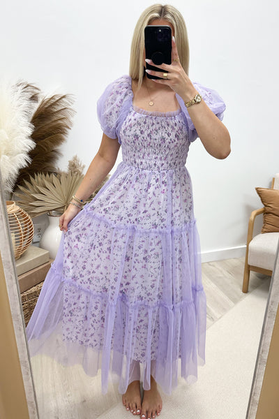 "Call Me Angel" Dress (Lavender) - Happily Ever Aften