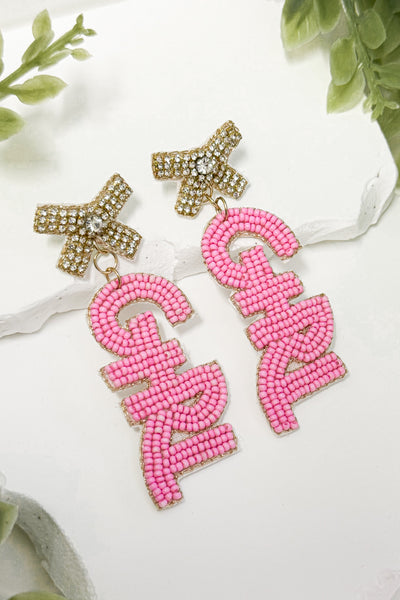 Caspian Earrings (Pink) - Happily Ever Aften