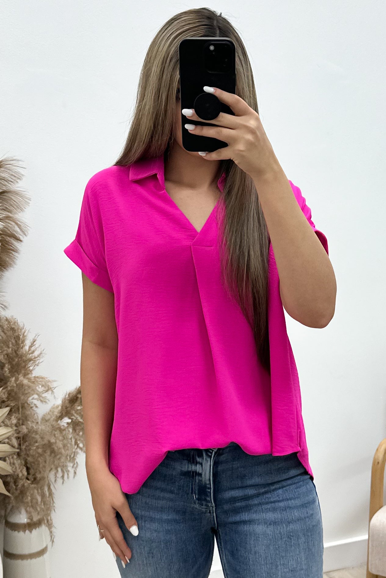"Chasing Dreams" Top (Pink) - Happily Ever Aften