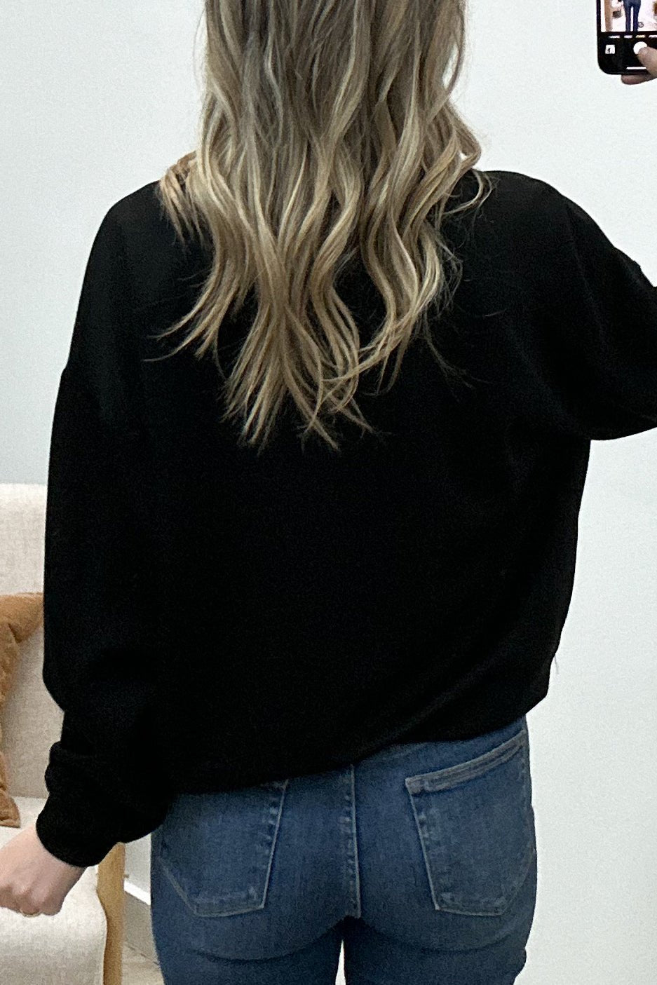 "Comfort For You" Sweatshirt (Black) - Happily Ever Aften