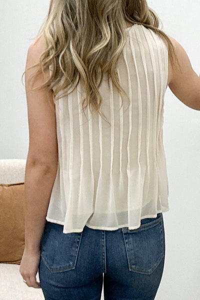 "Drifting Currents" Top (Cream) - Happily Ever Aften