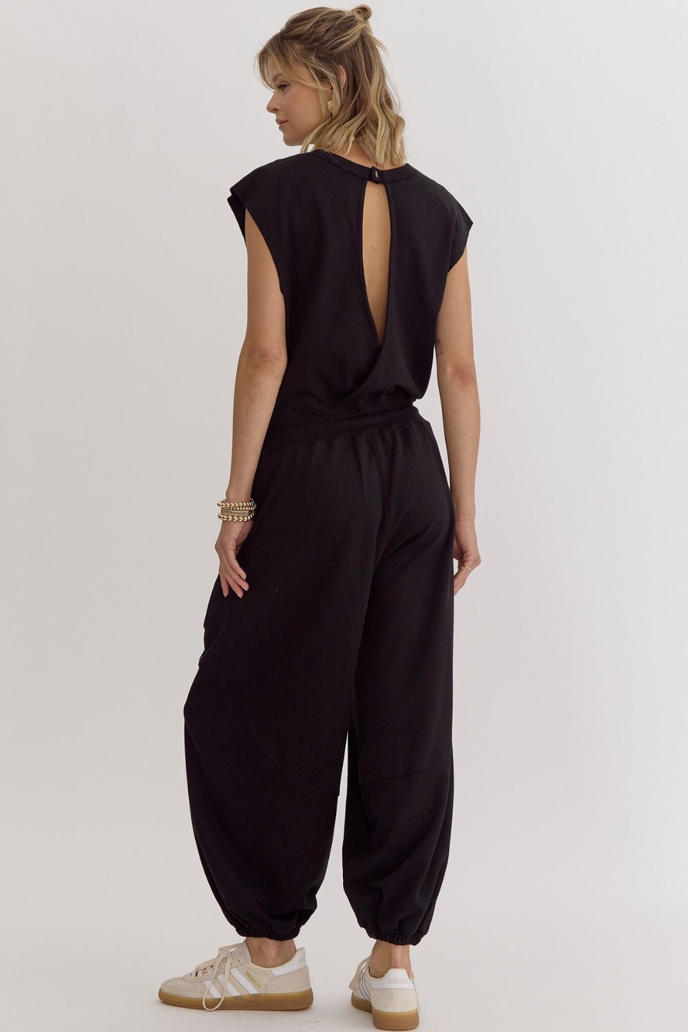 "Effortless Luxe" Jumpsuit (Black) - Happily Ever Aften