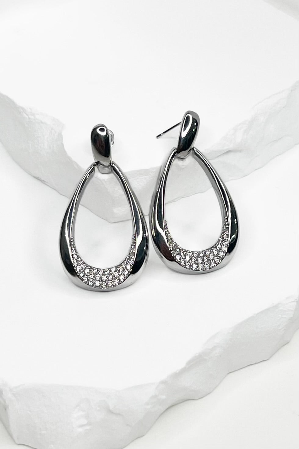 Eliza Earrings (Silver) - Happily Ever Aften