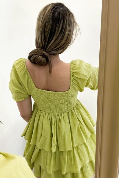 "Embrace The Memories" Dress (Avocado) - Happily Ever Aften