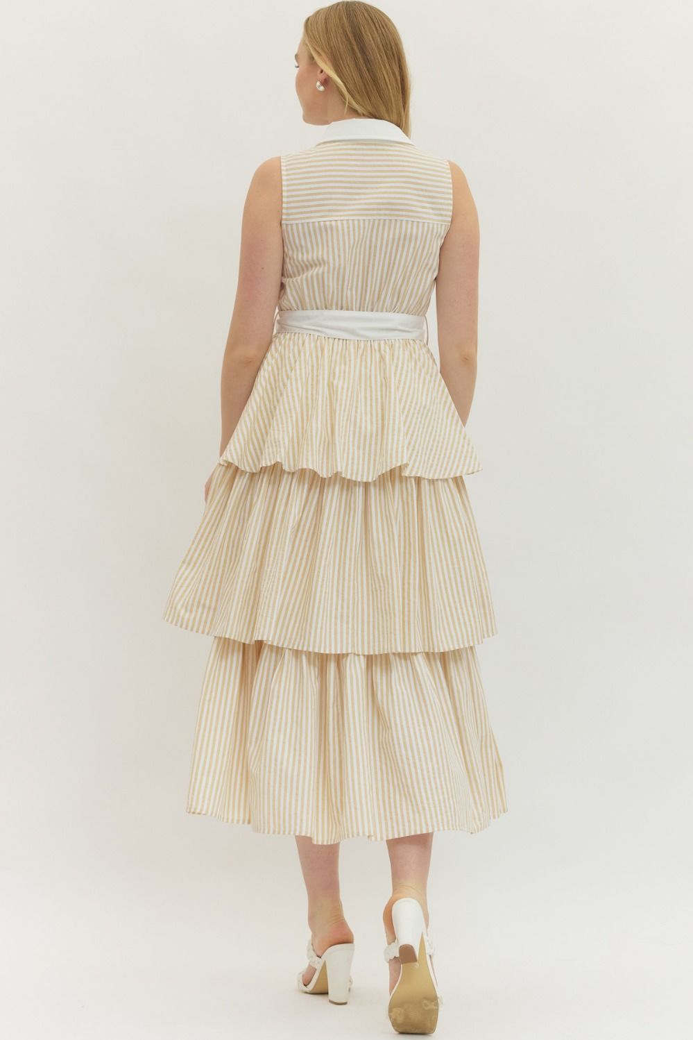 "Shoreline Walks" Dress (Sand)