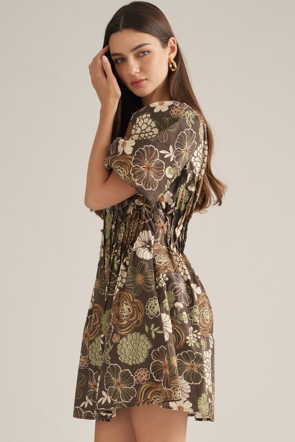 "Get My Groove" Dress (Brown)