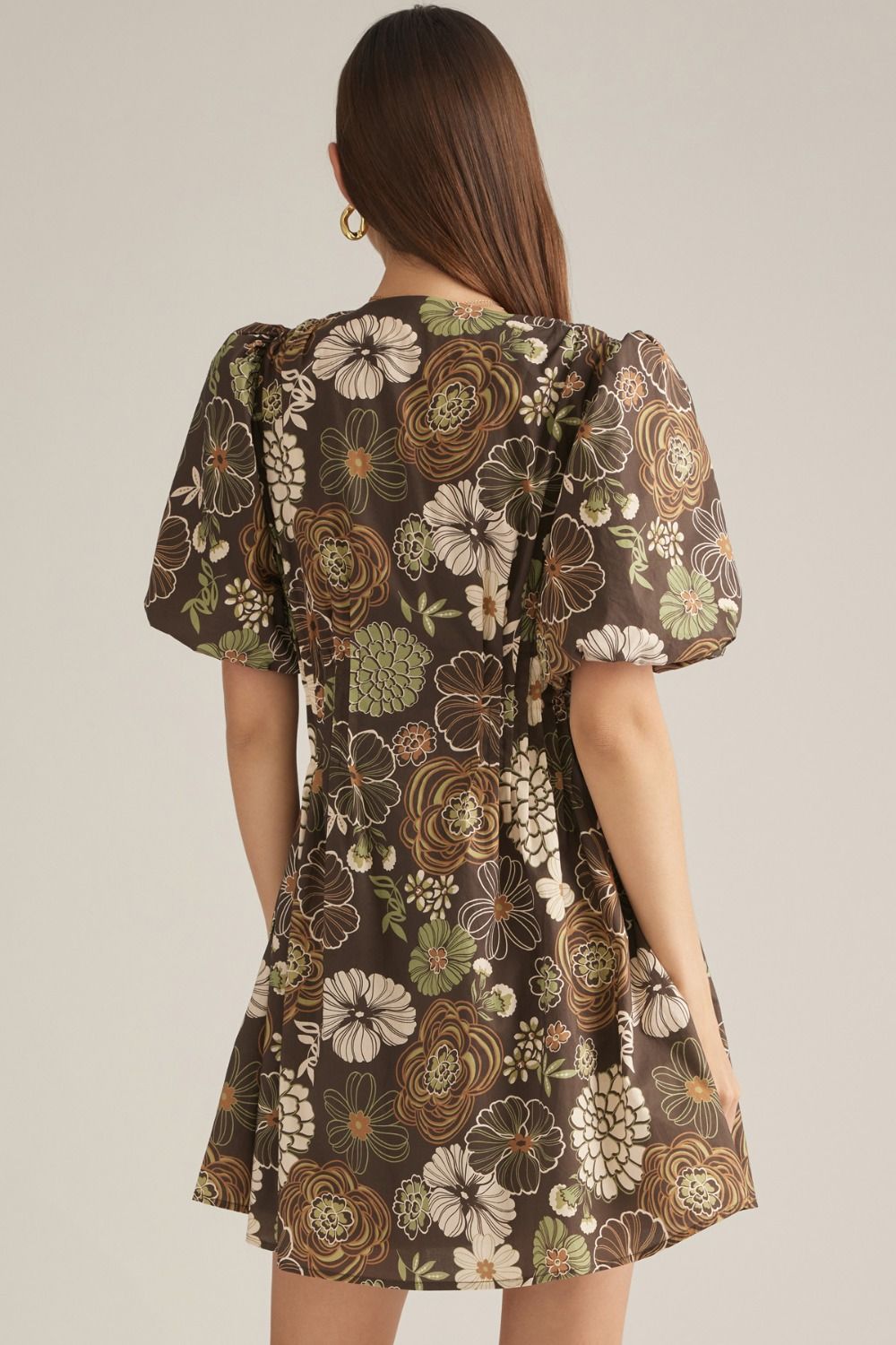 "Get My Groove" Dress (Brown)