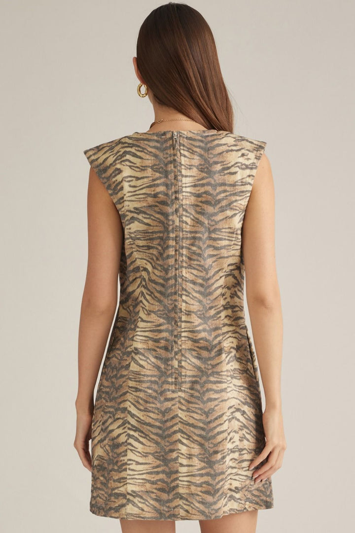 "She's Fierce" Dress (Brown)