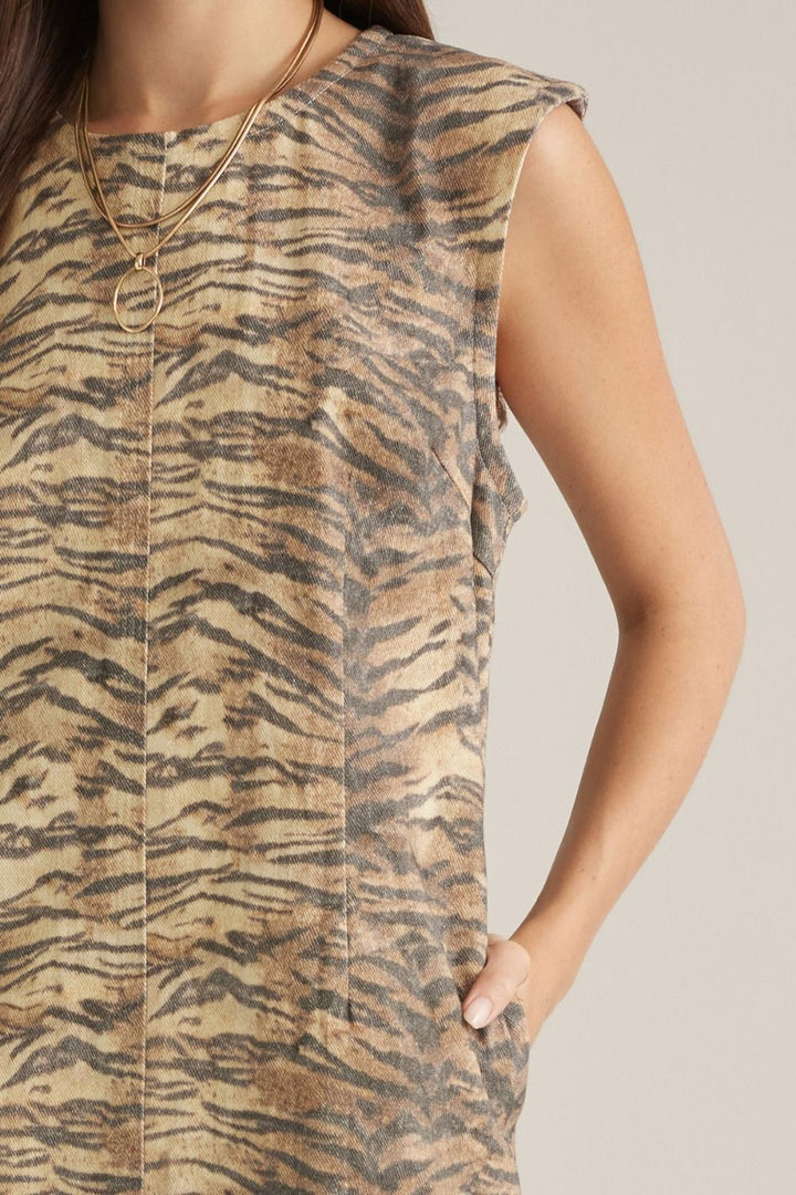 "She's Fierce" Dress (Brown)