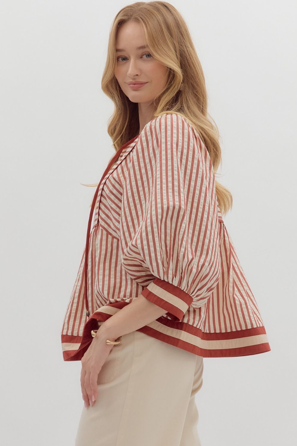 "Always My Best" Blouse (Rust)