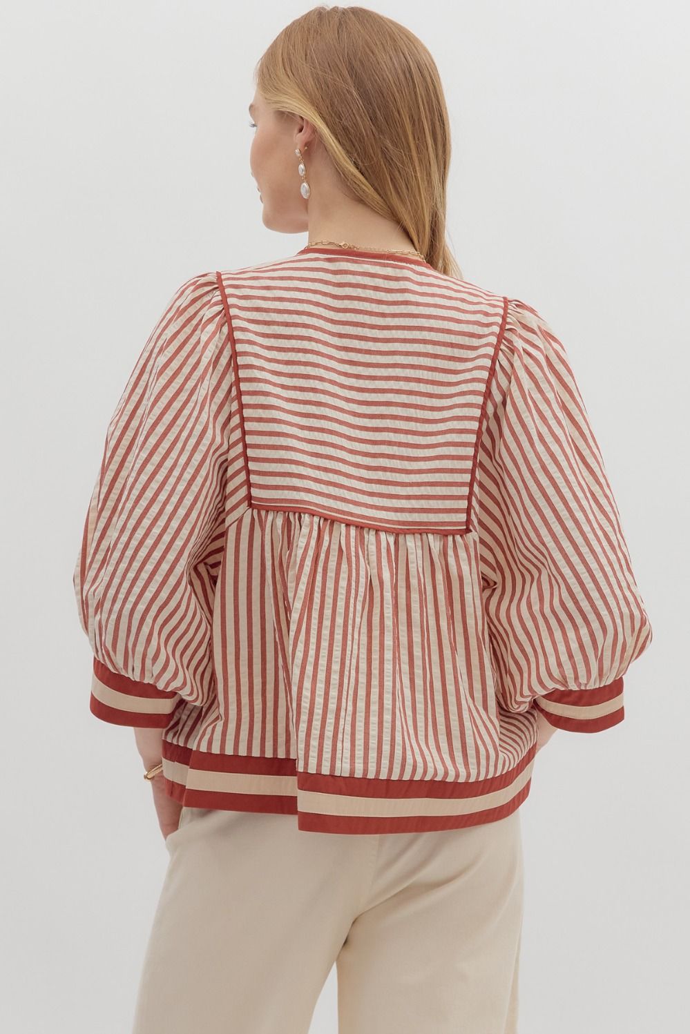 "Always My Best" Blouse (Rust)