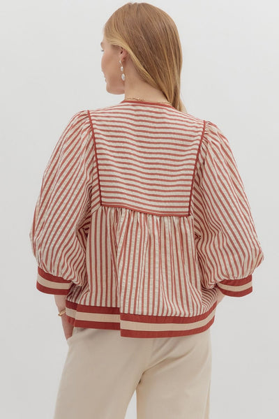 "Always My Best" Blouse (Rust)