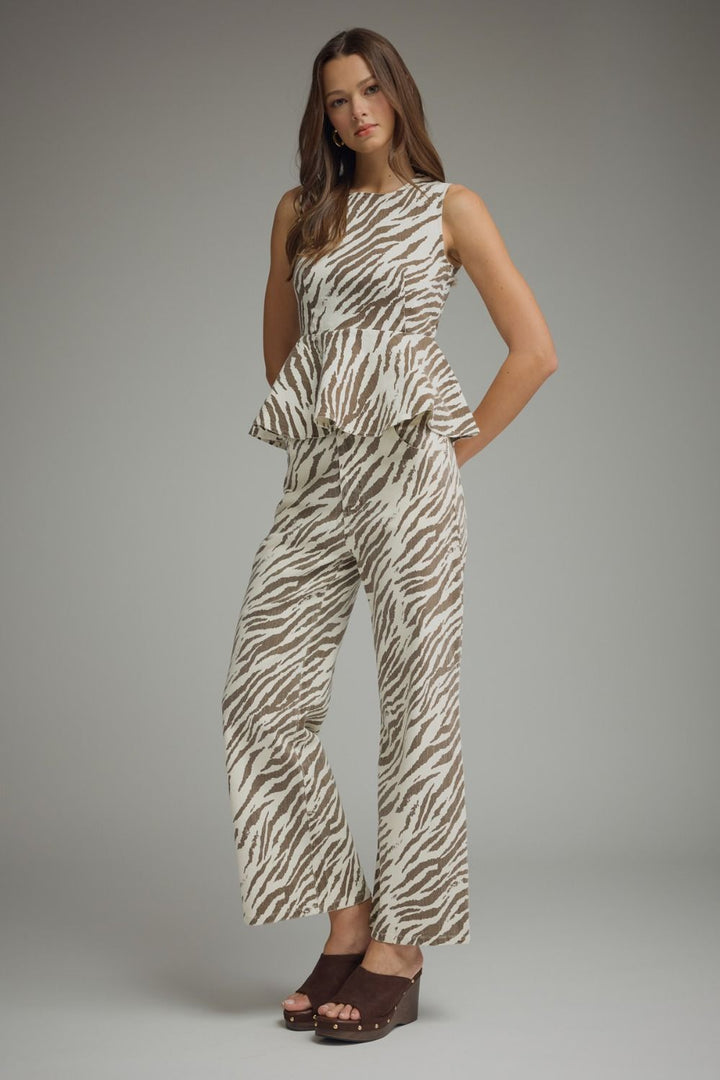 "On The Prowl" Top (Ecru)