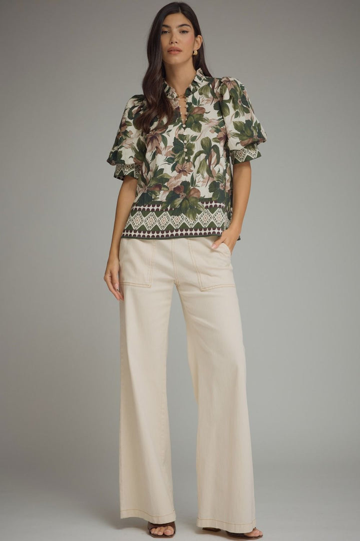 "Stay & Relax" Blouse (Olive)