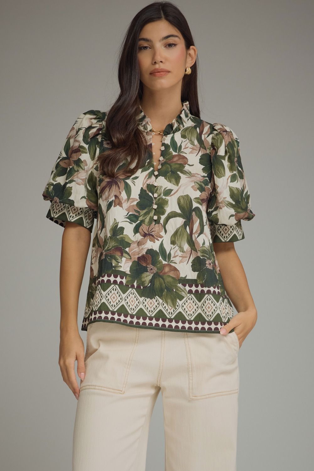 "Stay & Relax" Blouse (Olive)