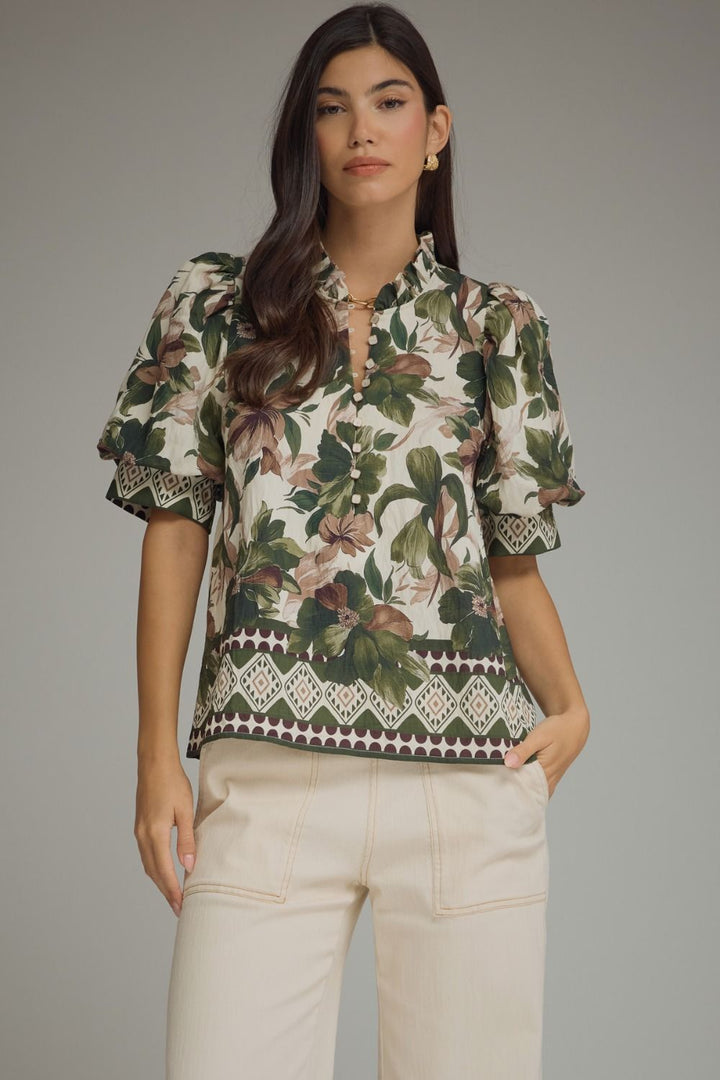 "Stay & Relax" Blouse (Olive)