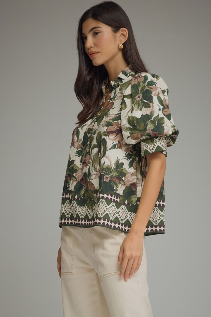 "Stay & Relax" Blouse (Olive)