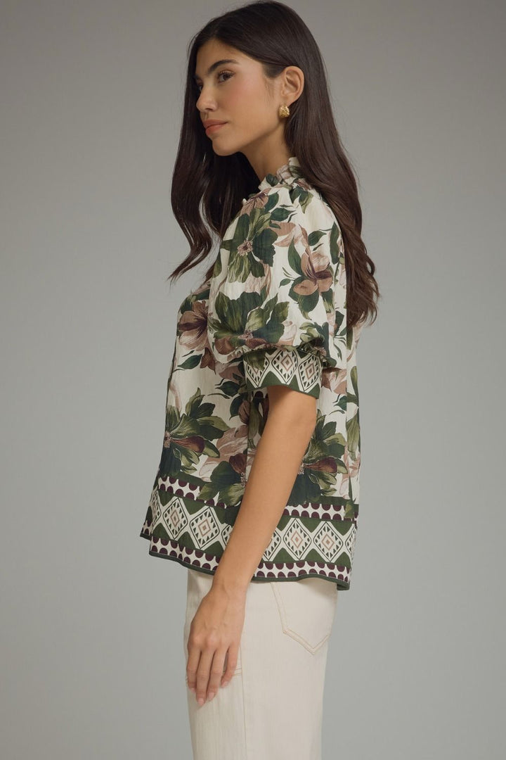 "Stay & Relax" Blouse (Olive)