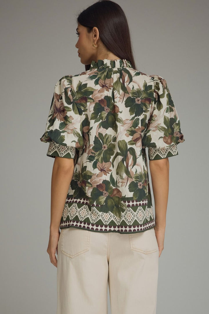 "Stay & Relax" Blouse (Olive)