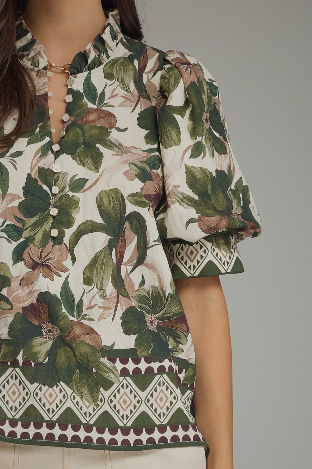 "Stay & Relax" Blouse (Olive)