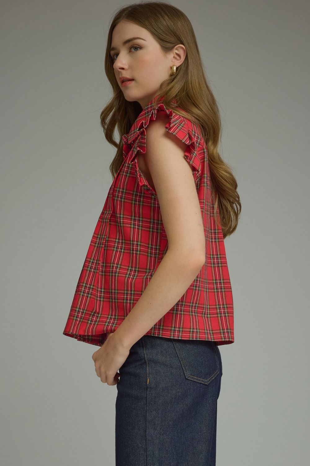 "Frill With It" Top (Red)