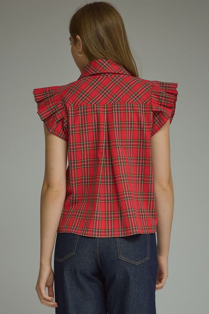 "Frill With It" Top (Red)
