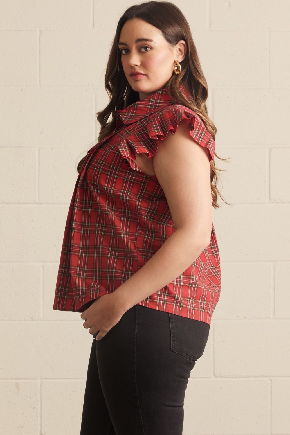 "Frill With It" Top (Red)