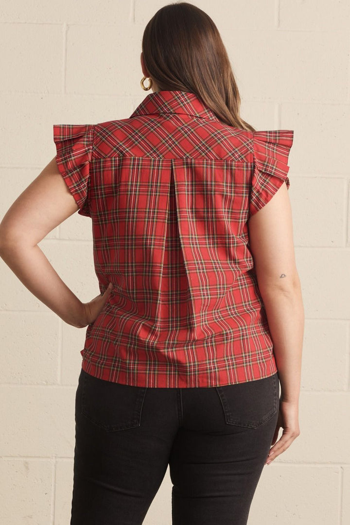 "Frill With It" Top (Red)