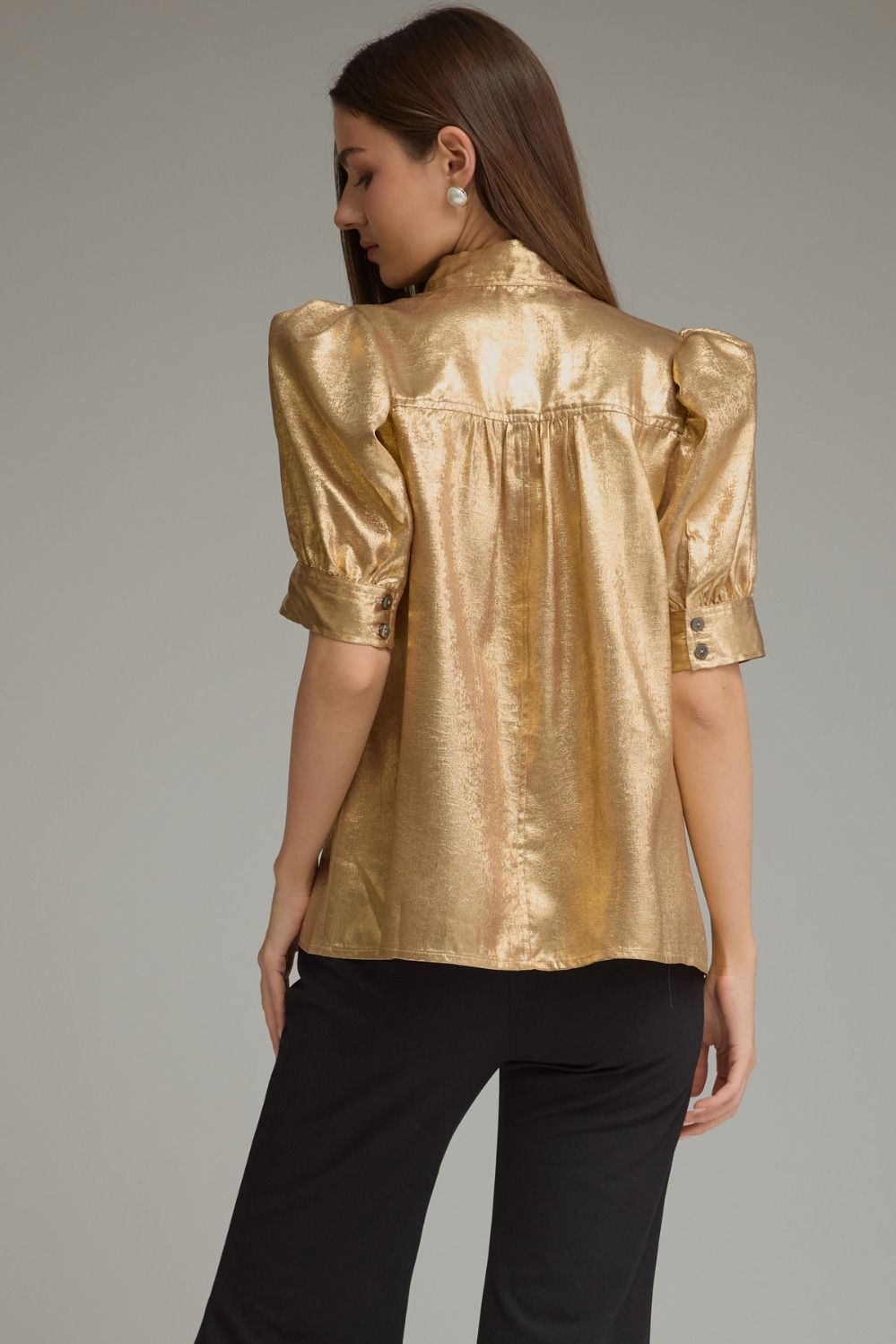 "Make It Shimmer" Top (Gold)