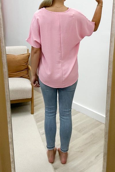 "Everyday Charm" Top (Baby Pink) - Happily Ever Aften